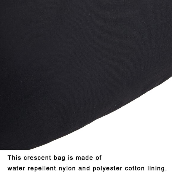 Lightweight Crescent Bag Nylon Crossbody Bags for Women Multi-Pocket Sling Hobo - Picture 7 of 7